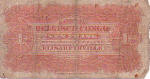 Congo Belge/Belgian Congo 1 FRANC 1914 Verso