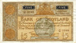 Ecosse/Scotland 5 POUND 1950 Recto