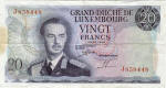 Luxembourg/Luxembourg 20 FRANCS 1966 Recto