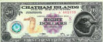 Chatham (Iles)/Chatham Islands 8 DOLLARS 2001 Recto