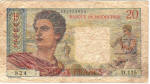 Tahiti/Tahiti 20 FRANCS 1963 Recto